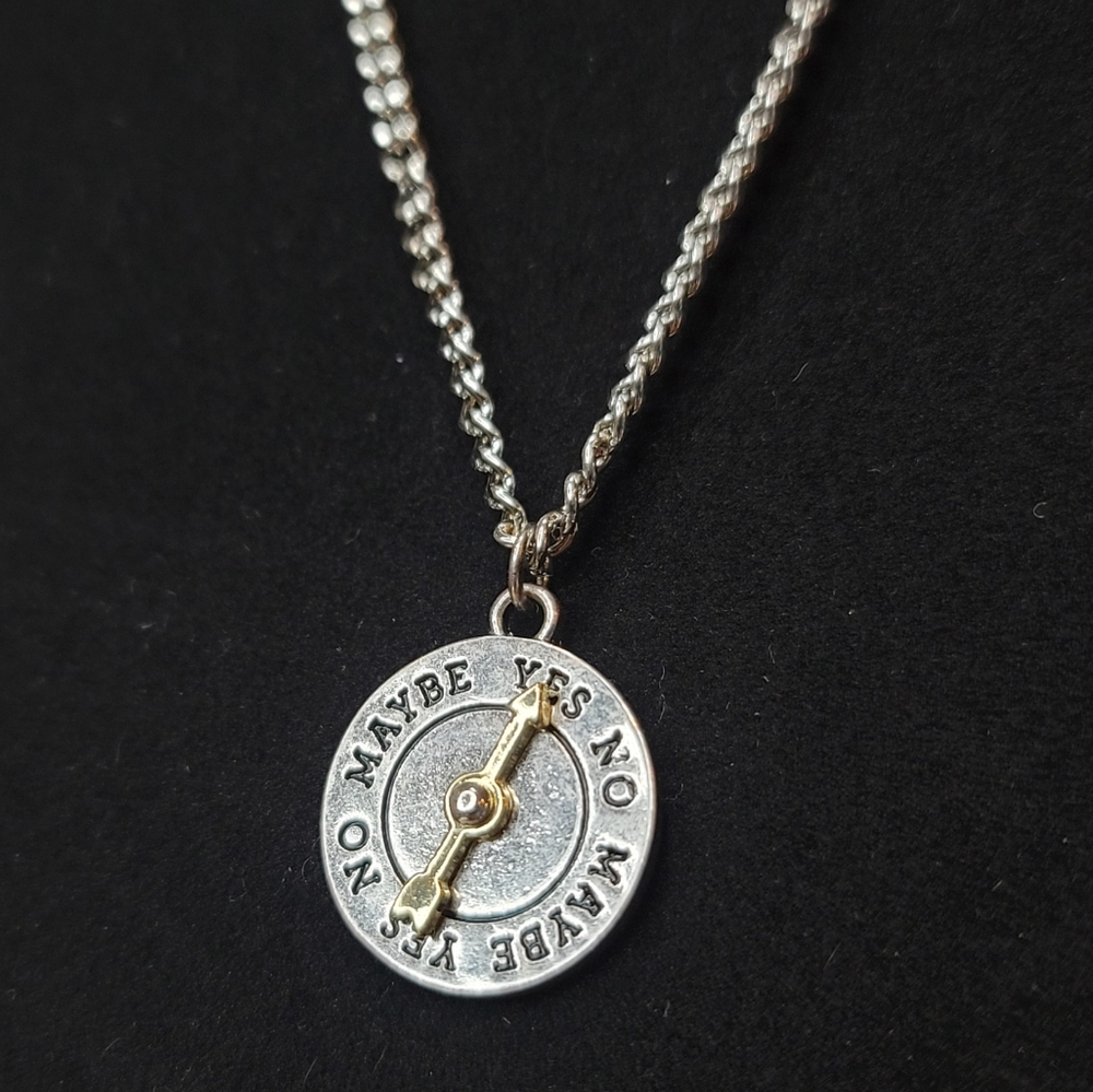 2/$40 Yes No Maybe Spinner Necklace